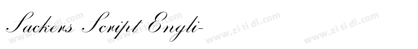 Sackers Script Engli字体转换